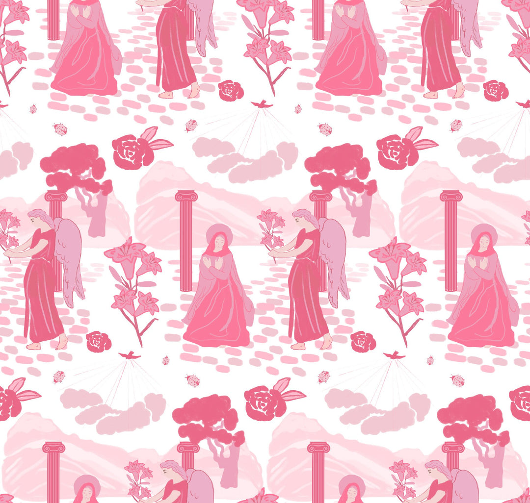 Our Lady of the Annunciation Catholic Scarf | Catholic Fashion Scarf