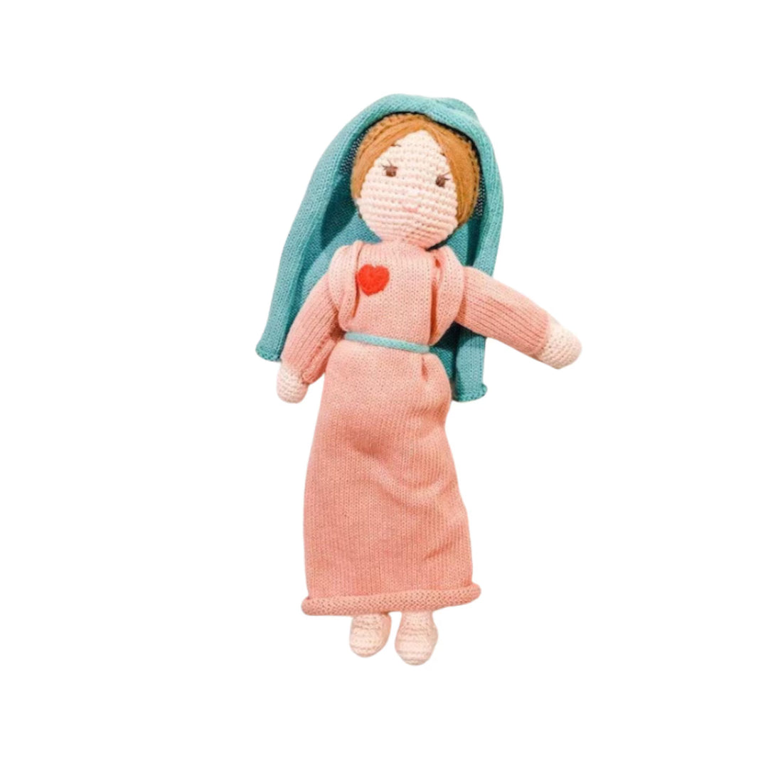 Blessed Mother Knit Doll | Mary Doll | Mary on the Mantle | Our Lady of Grace Doll | Catholic Doll