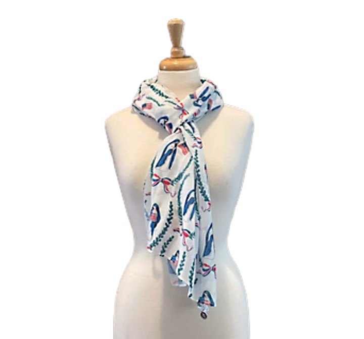Catholic Patriotic Scarf | Immaculate Conception Scarf | Catholic Scarf | Mother&