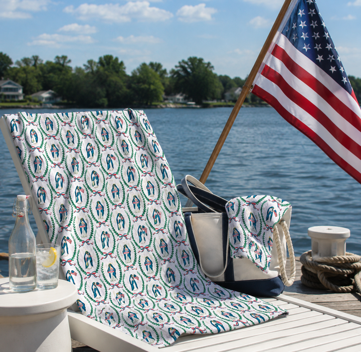 Our Lady of the Immaculate Conception, Patroness of America Luxury Beach Towel