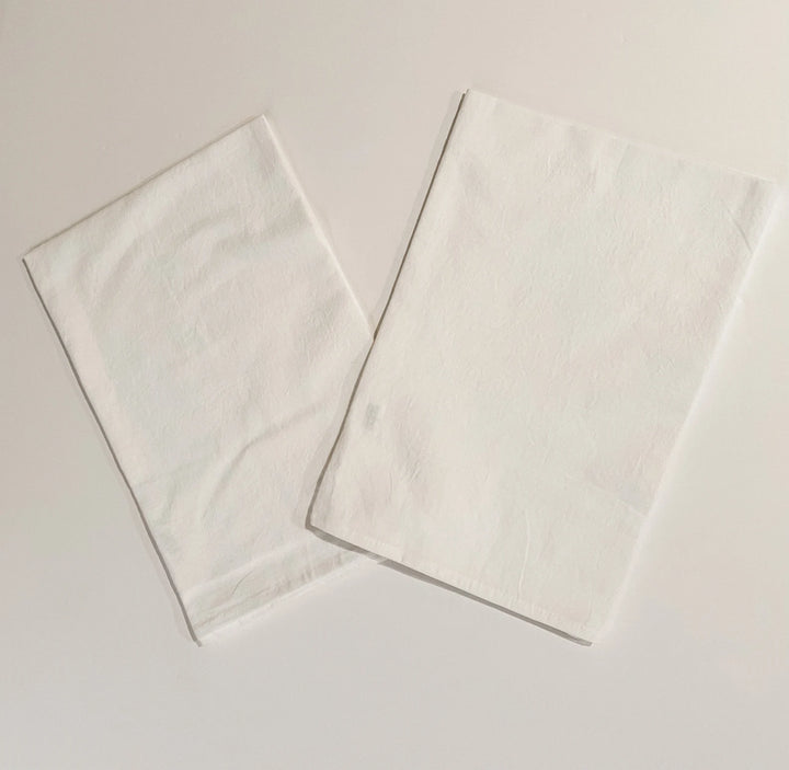 Blessed Mother Flour Sack Hand Towels | Catholic Floral Wreath Kitchen Towels
