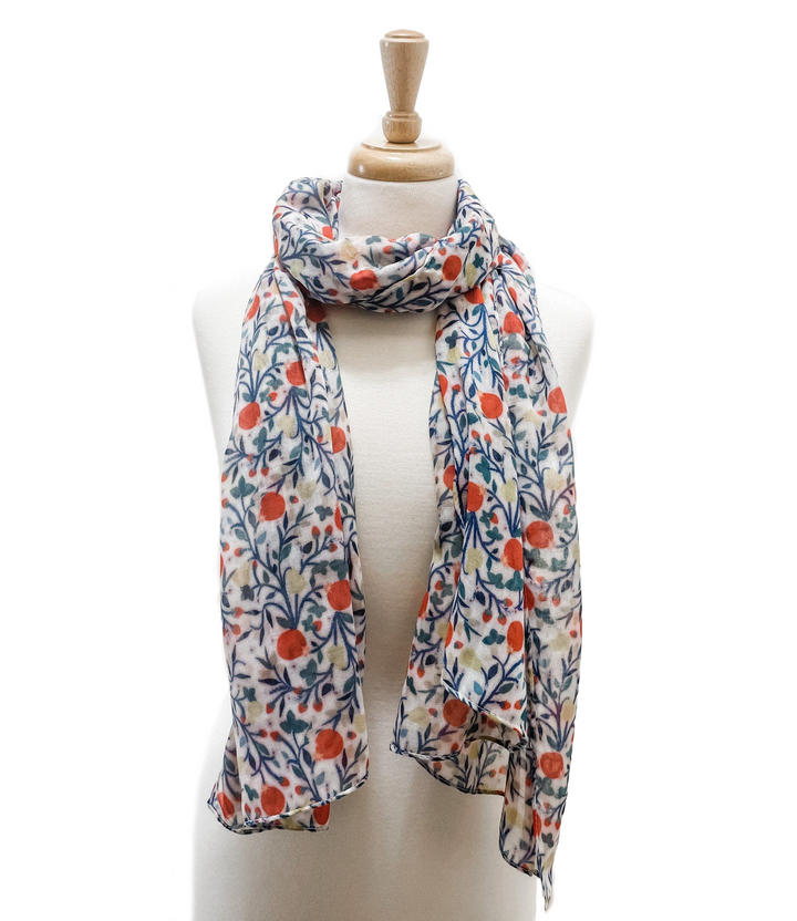 Fruits of Mary Catholic Scarf | Miraculous Medal