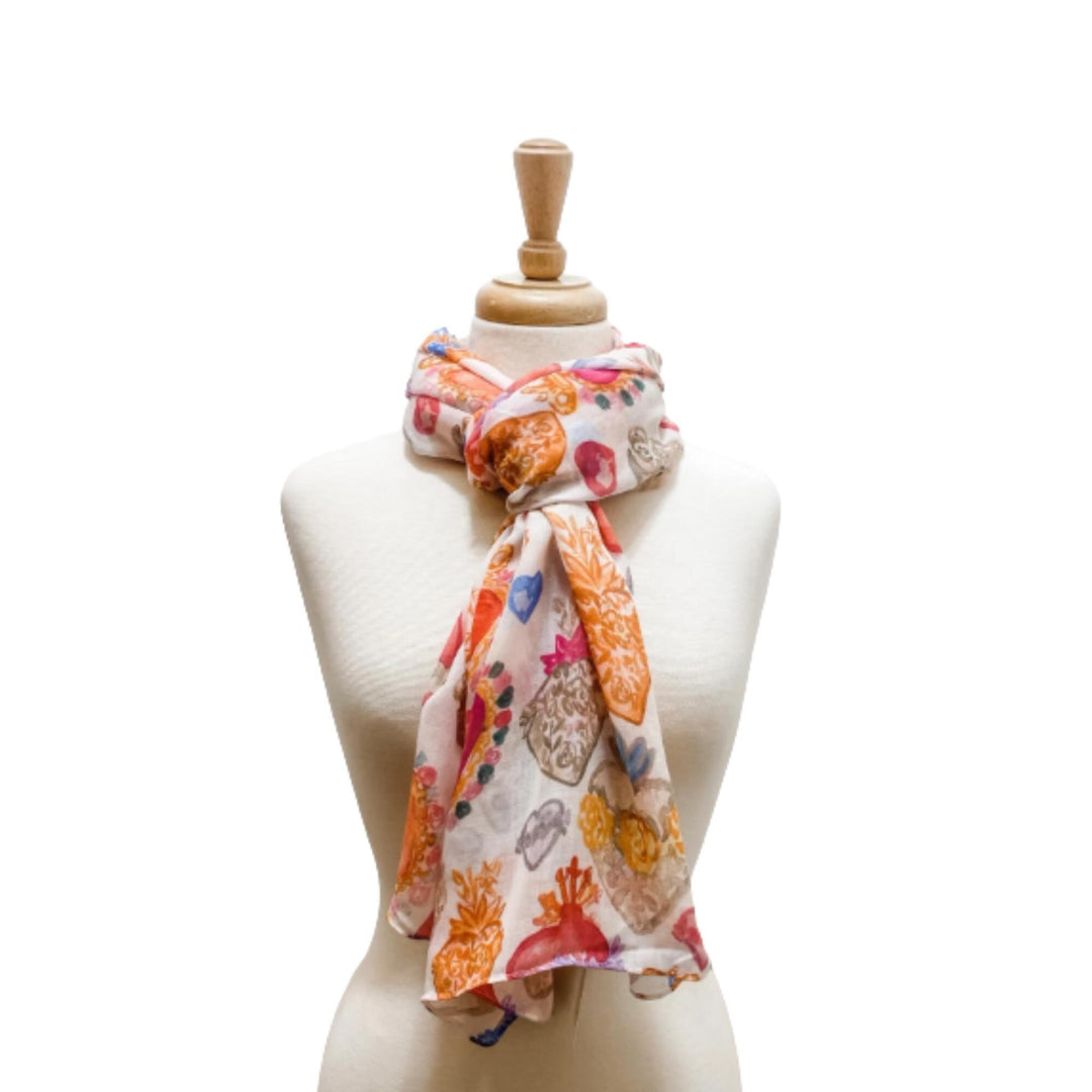 Immaculate Heart of Mary Scarf | Catholic Faith Fashion Accessory