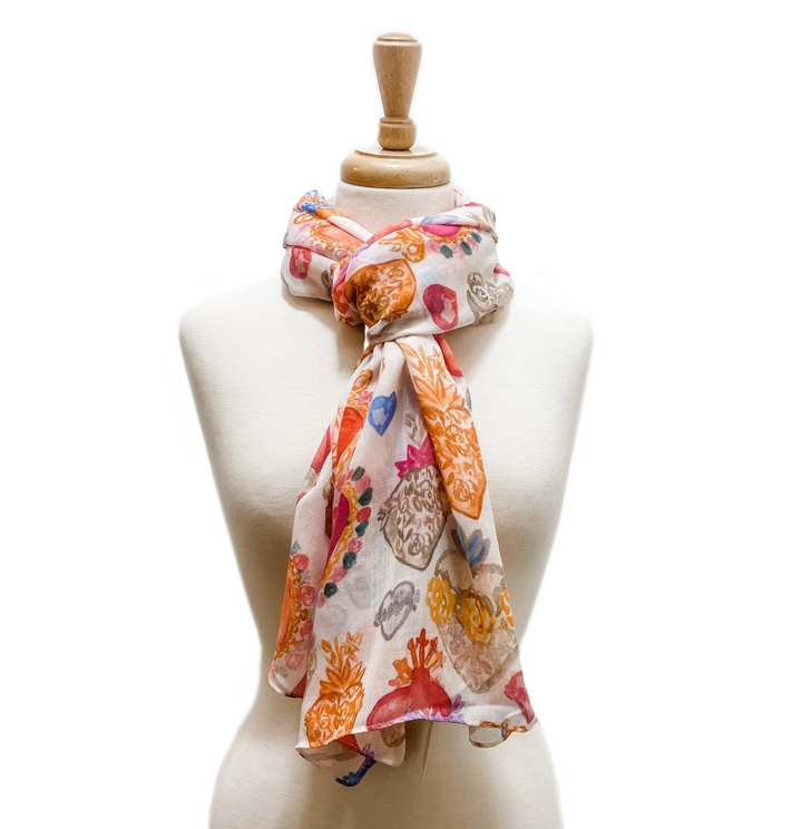Immaculate Heart of Mary Scarf | Catholic Faith Fashion Accessory