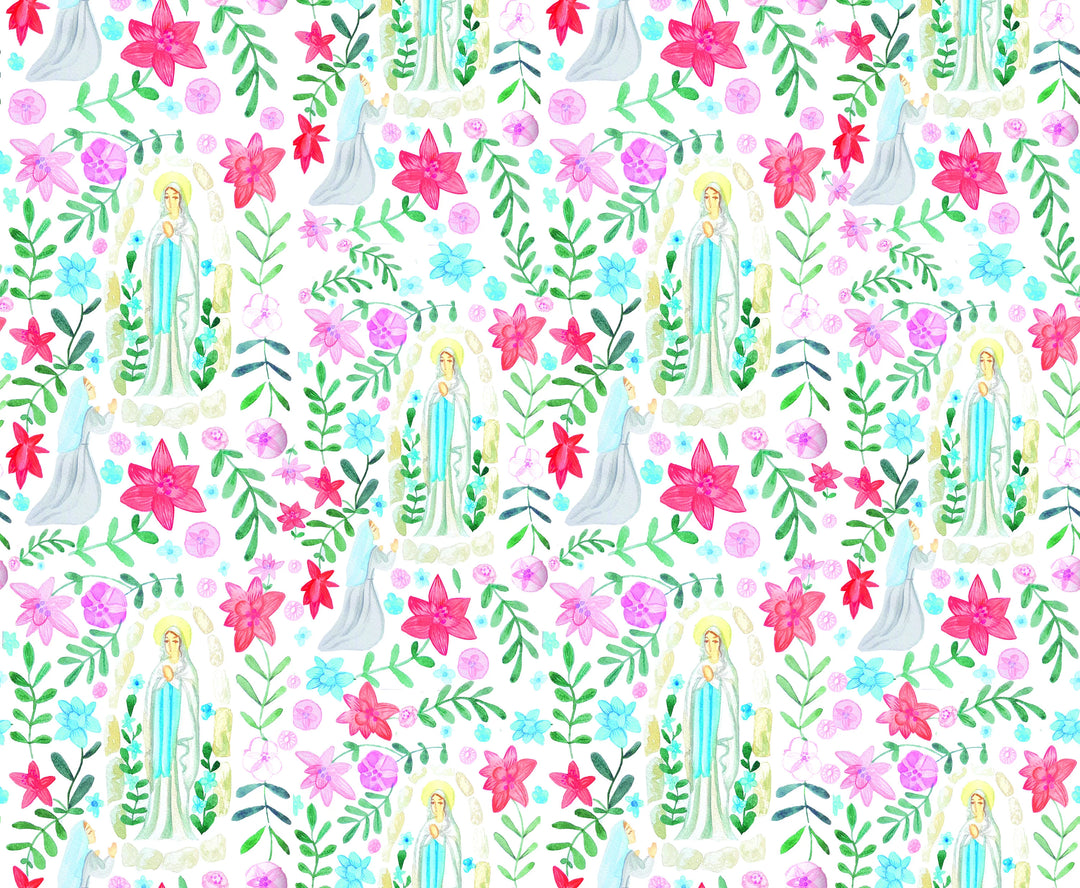 Our Lady of Lourdes Catholic Fashion Scarf