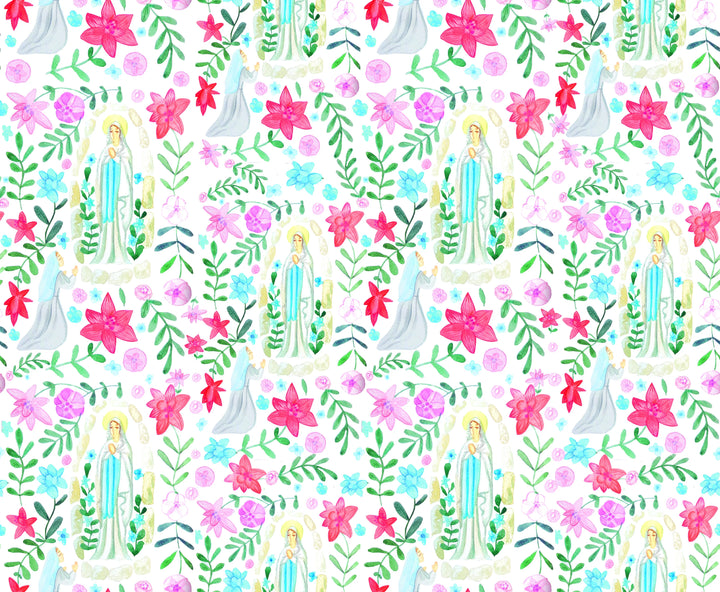 Our Lady of Lourdes Catholic Fashion Scarf
