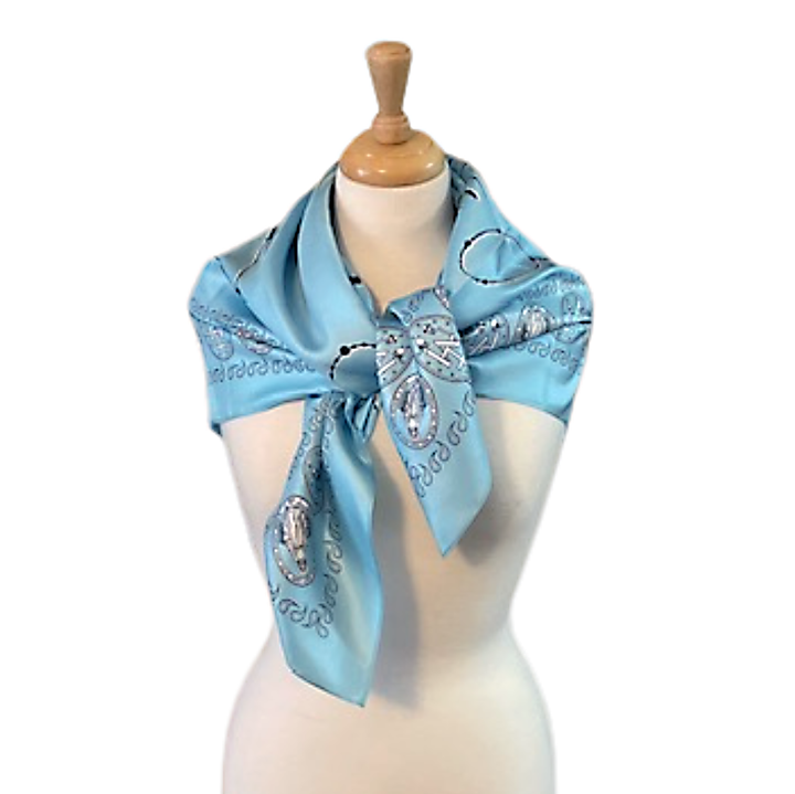 Silk Mary Devotional Scarf – 35" Square