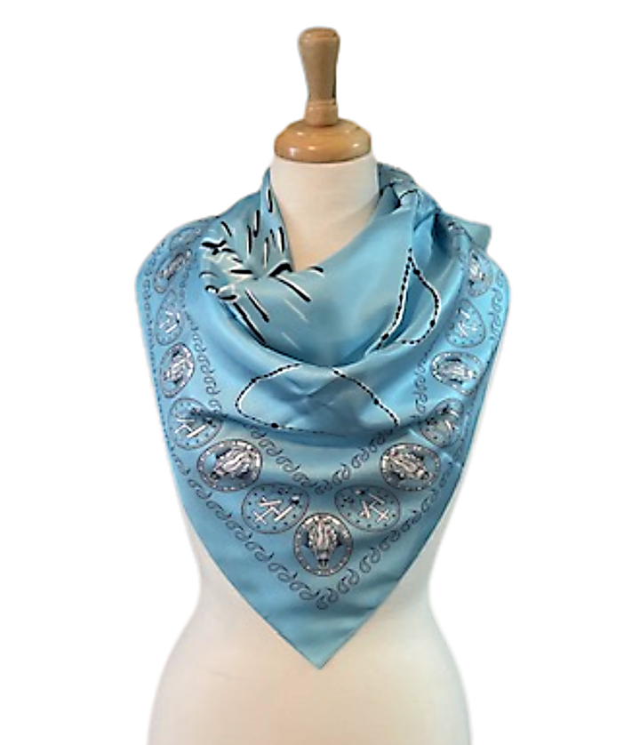 Silk Mary Devotional Scarf – 35" Square