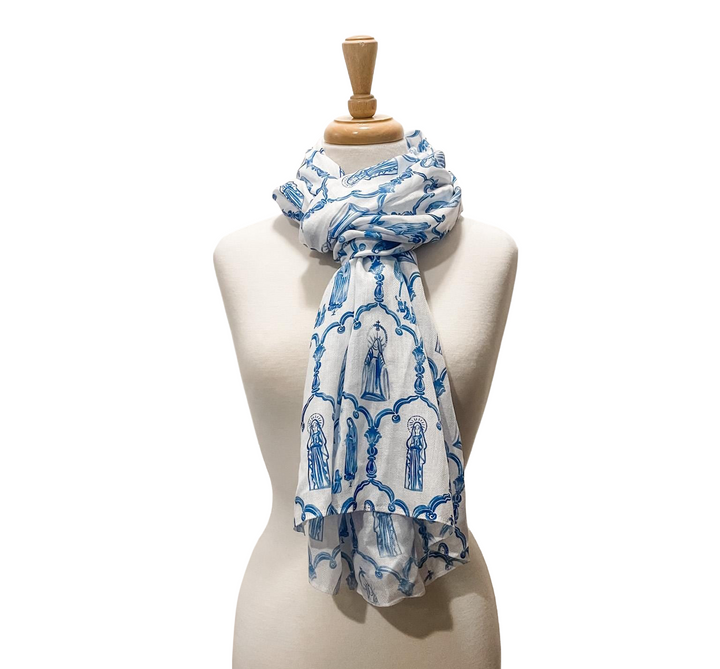 Marian Apparition Scarf | Catholic Fashion, Miraculous Medal
