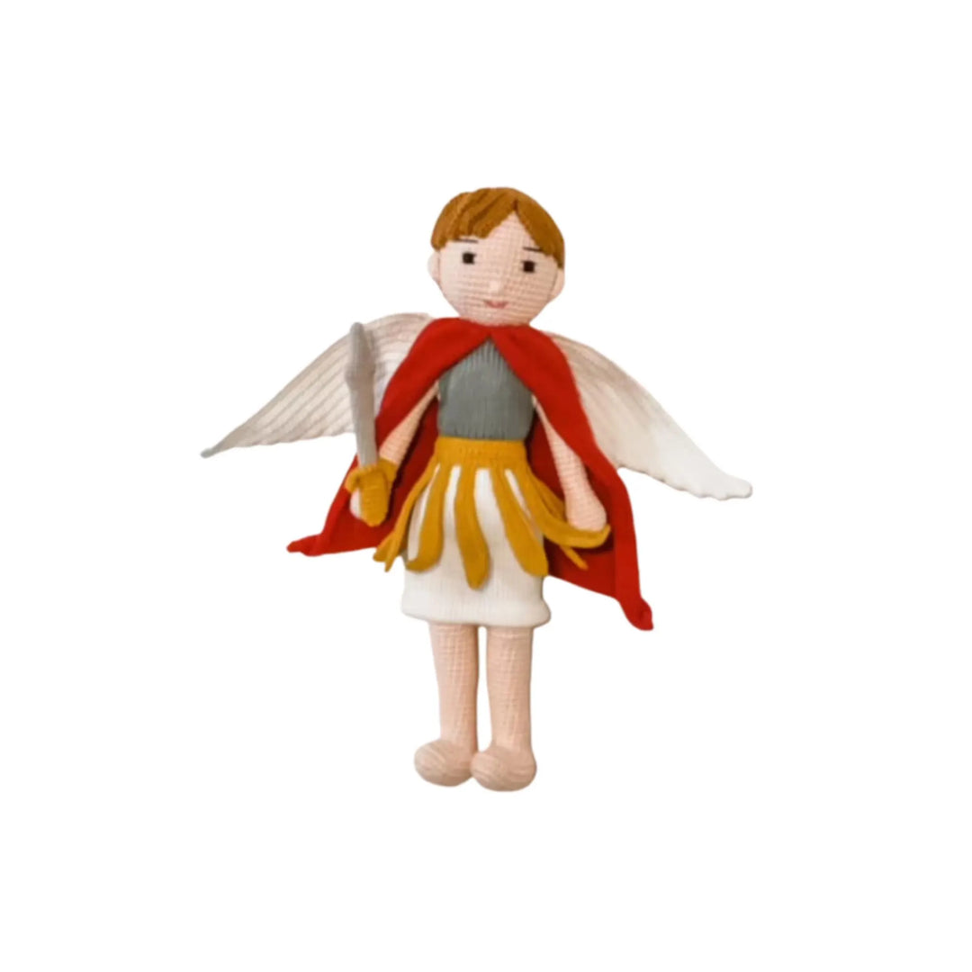 Handmade St. Michael Archangel Doll | Organic Cotton Catholic Gift
