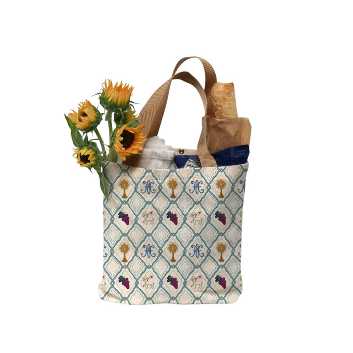 Catholic Tote Bag | Catholic Adoration Bag | Our Lady of the Eucharist Bag | Mother&