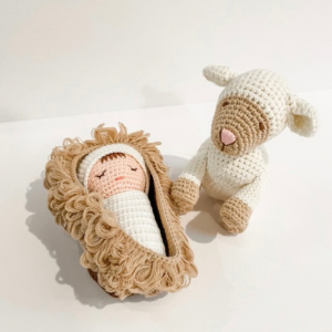 Lamb of God | Hand Crocheted Lamb | Catholic Lamb Toy