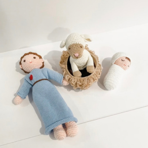 Lamb of God | Hand Crocheted Lamb | Catholic Lamb Toy