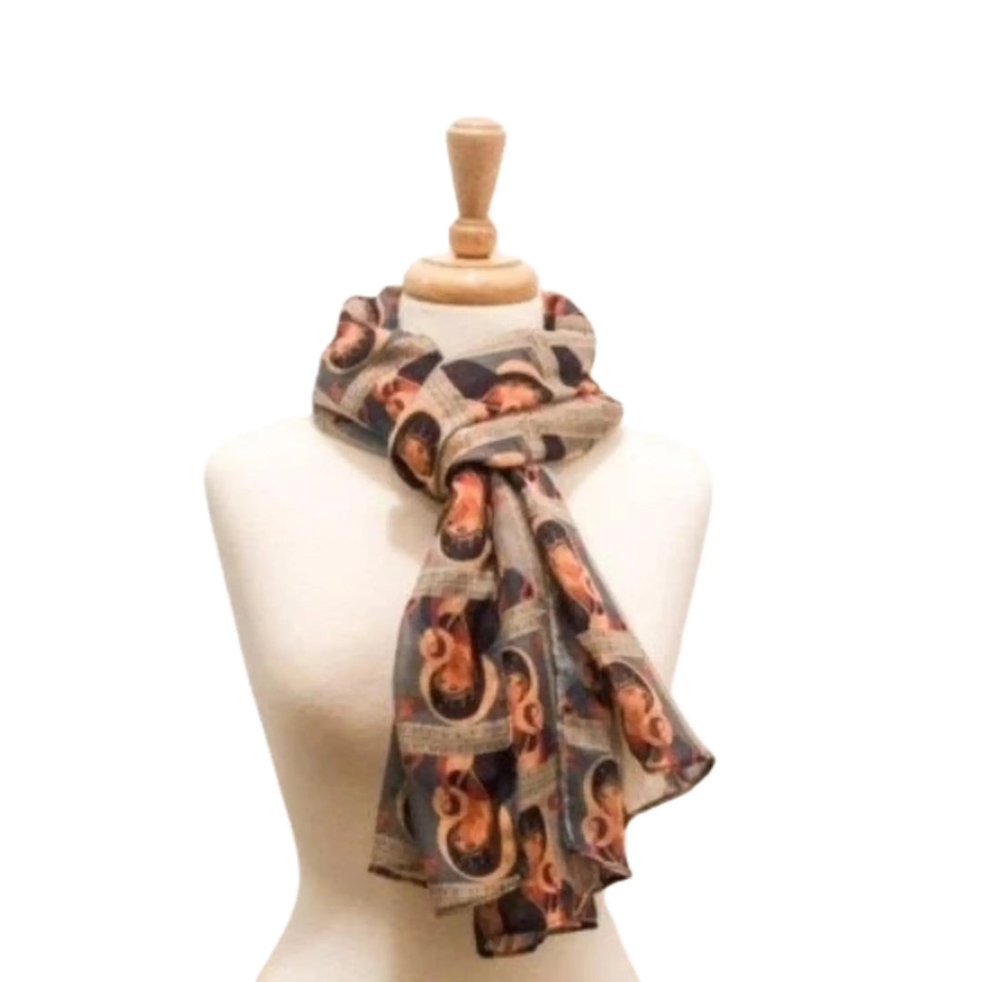 Our Lady of Perpetual Help Catholic Mary Scarf Miraculous Medal