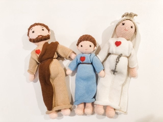 Hand Knit Our Lady of Fatima Doll | Catholic Blessed Mother Toy