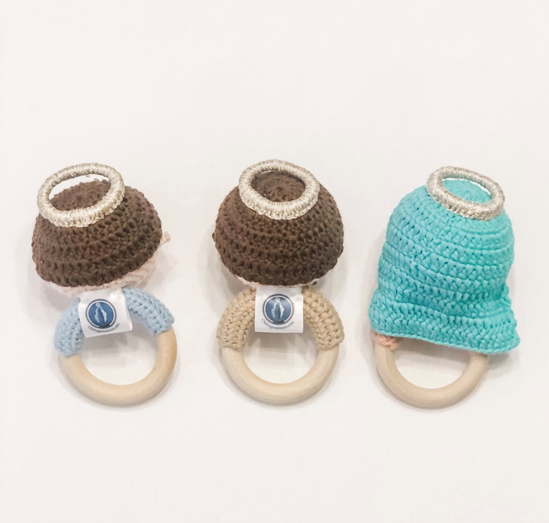 St. Joseph Baby Rattle-Handmade Pima Cotton