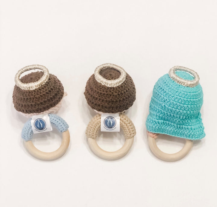 St. Joseph Baby Rattle-Handmade Pima Cotton