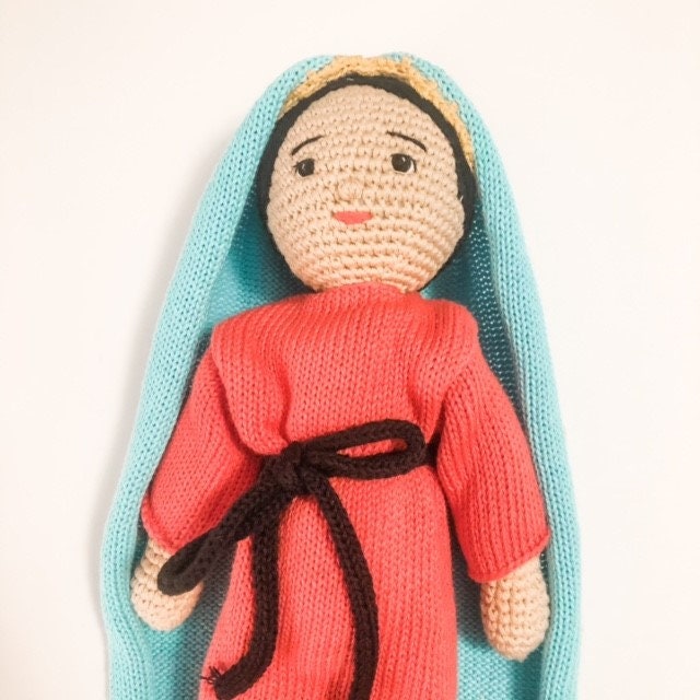 Handmade Our Lady of Guadalupe Doll | Pima Cotton Blessed Mother Catholic Toy