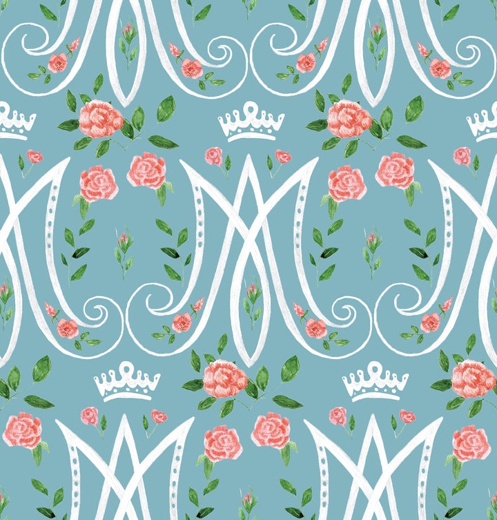 Auspice Maria Catholic Scarf | Blessed Mother Veil with Miraculous Medal
