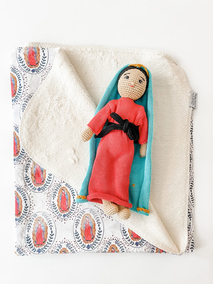 Our Lady of Guadalupe Doll &amp; Fleece Baby Blanket | Catholic Gift