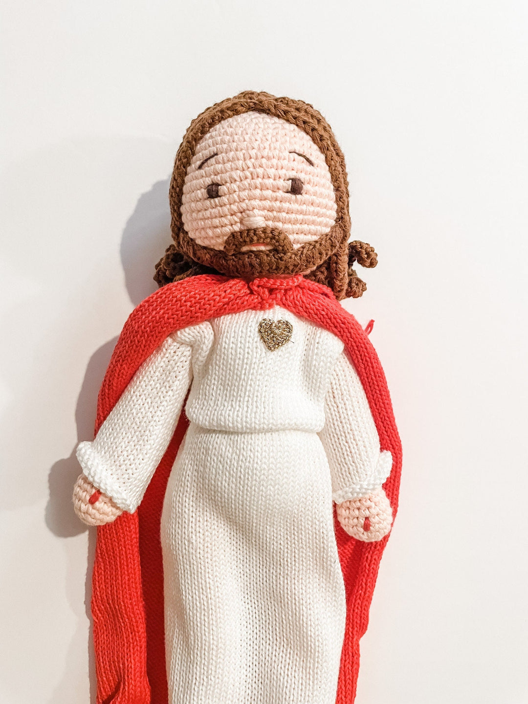 Sacred Heart Jesus Doll | Organic Pima Cotton, Handmade Catholic Gift