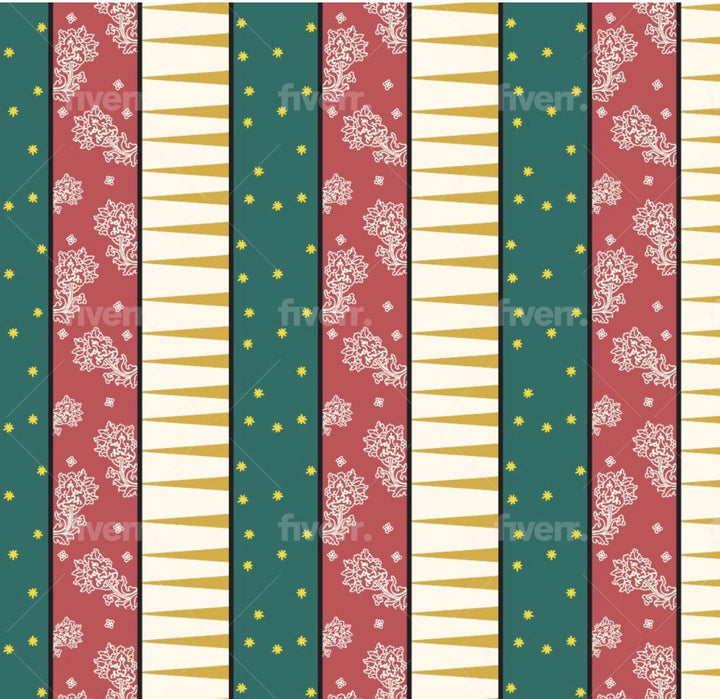 Our Lady of Guadalupe Stripe Scarf | Catholic Blessed Mother Print, Polyester Veil