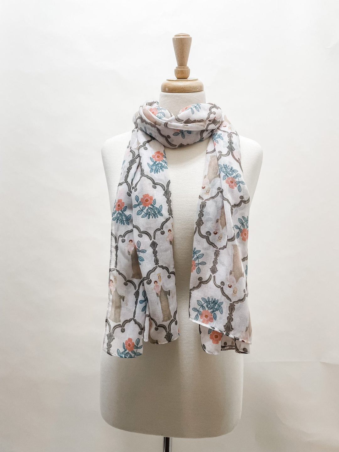 Our Lady of Mt. Carmel | Catholic Scarf | Blessed Mother Scarf
