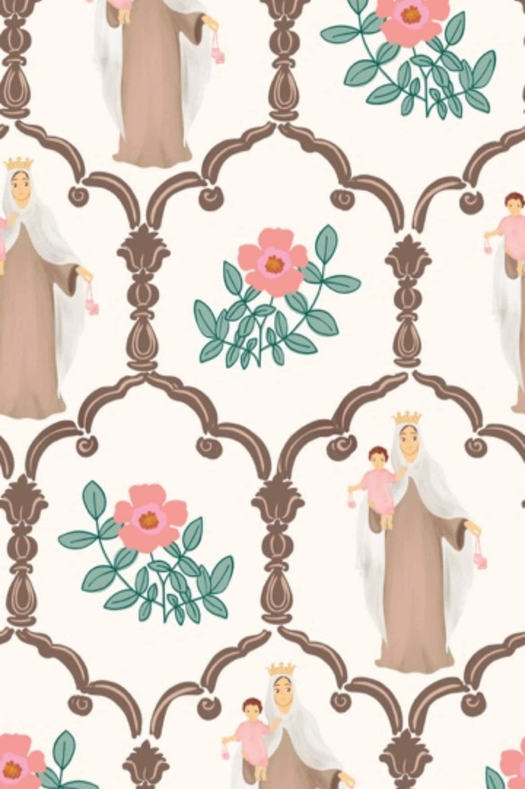 Our Lady of Mt. Carmel | Catholic Scarf | Blessed Mother Scarf