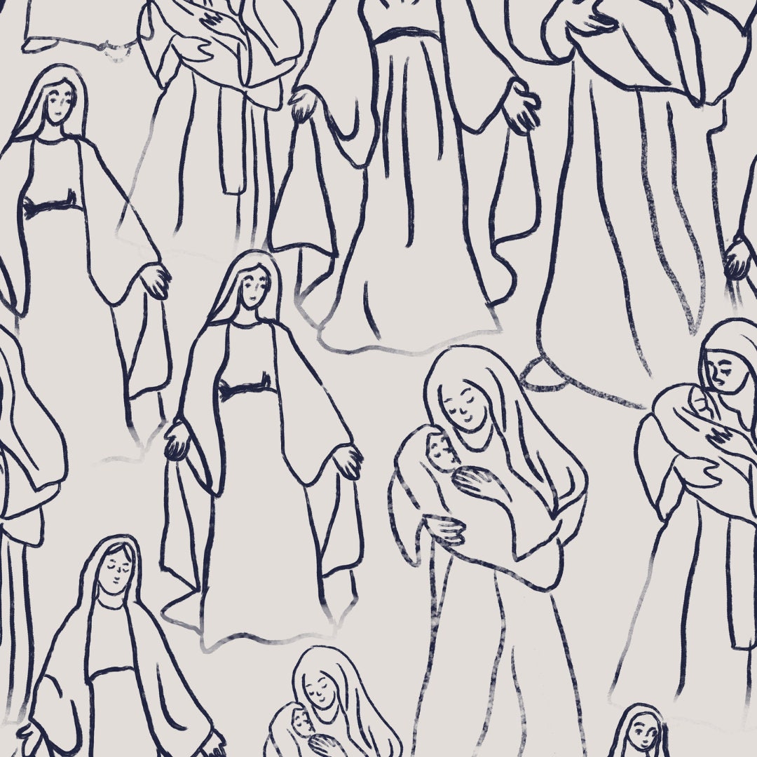 Blessed Mother Scarf | Miraculous Medal, Catholic Gift