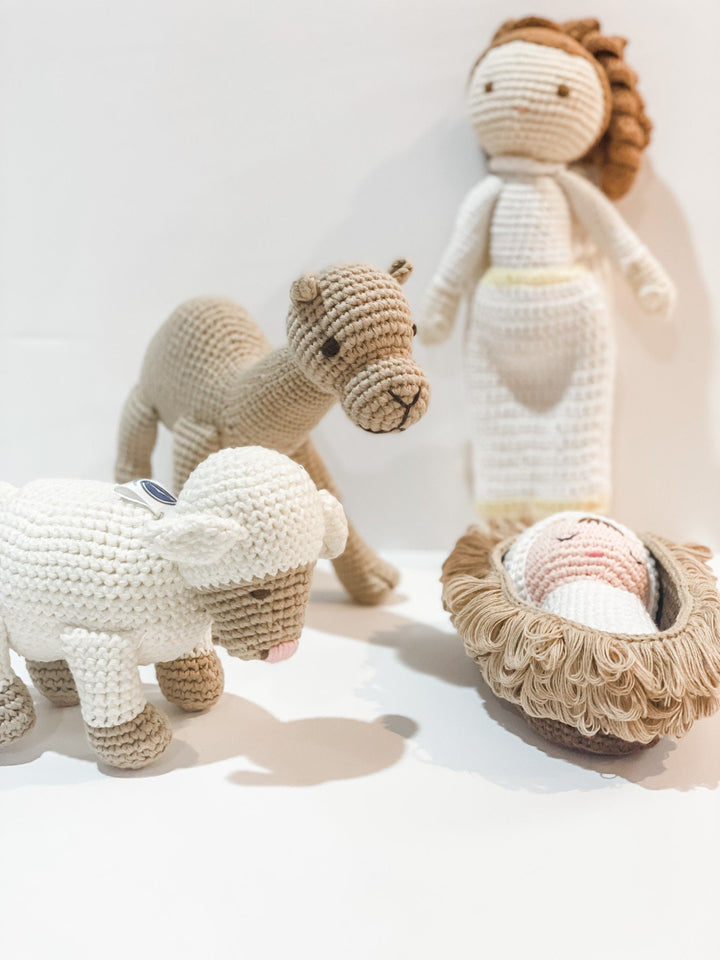 Knit Baby Camel Doll | Pima Cotton Nativity Set