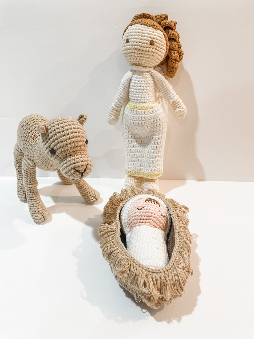 Knit Baby Camel Doll | Pima Cotton Nativity Set