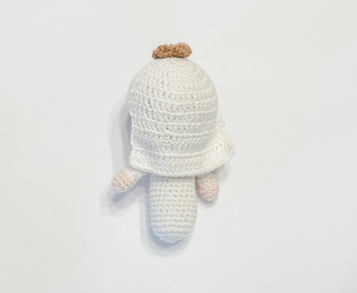 Sacred Hearts Crochet Rattles | Organic Cotton Catholic Baby Toys