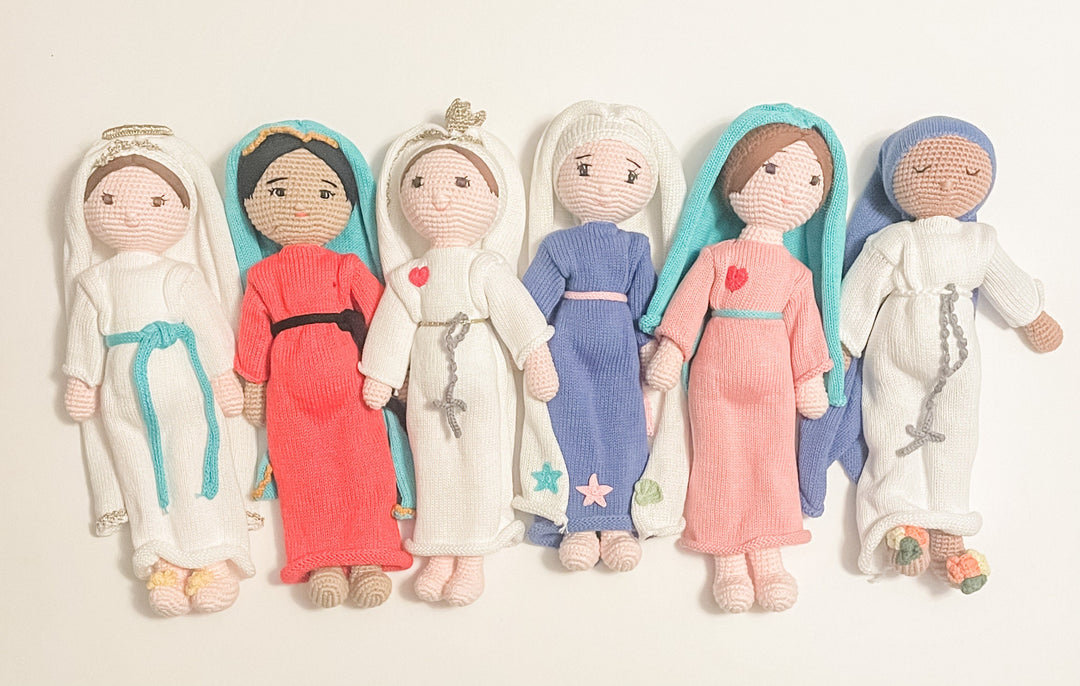 Stella Maris Hand Knit Doll | Blessed Mother Mary, Star of the Sea Catholic Toy