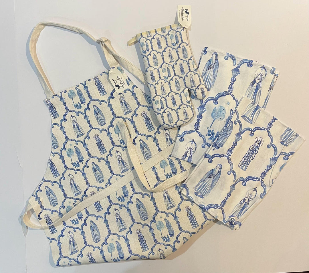 Marian apparition pot holder | Mary pot holder | Catholic kitchen pot holder | unique Catholic gift