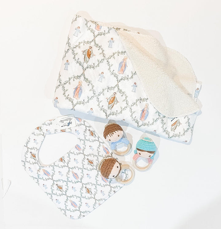 Holy Family Baby Bib | Catholic Baby Bib | Catholic Baby Gift