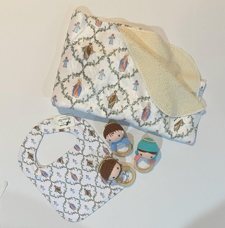 Holy Family Baby Bib | Catholic Baby Bib | Catholic Baby Gift