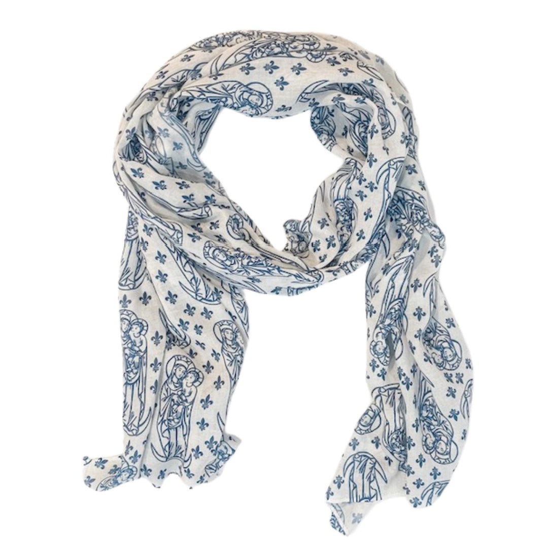 Our Lady Scarf | Catholic Miraculous Medal, Marian Gift