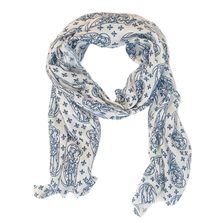 Our Lady Scarf | Catholic Miraculous Medal, Marian Gift