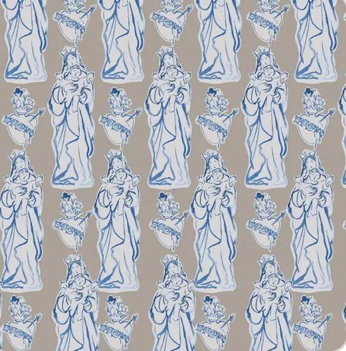 Mary Mother of Fairest Love Scarf, Catholic Blessed Mother Print, Polyester Cotton Blend