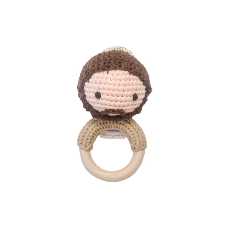 St. Joseph Baby Rattle-Handmade Pima Cotton