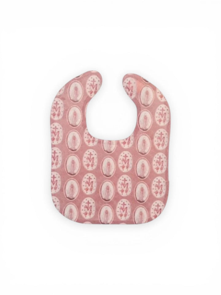 Miraculous Medal Baby Bib: Blessed Mother, Catholic Baptism Gift