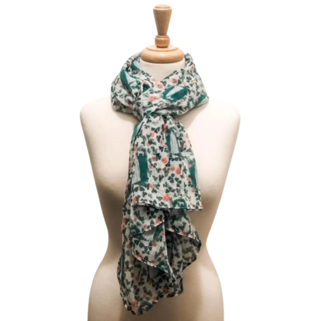Our Lady of Knock Scarf: Catholic Fashion with Miraculous Medal